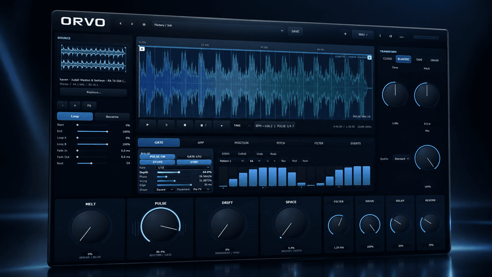 ORVO interface preview